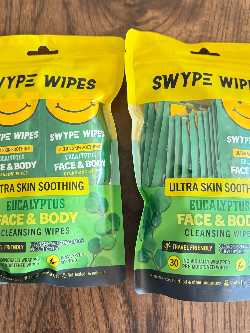 Eucalyptus Face & Body Cleansing Wipes - Green